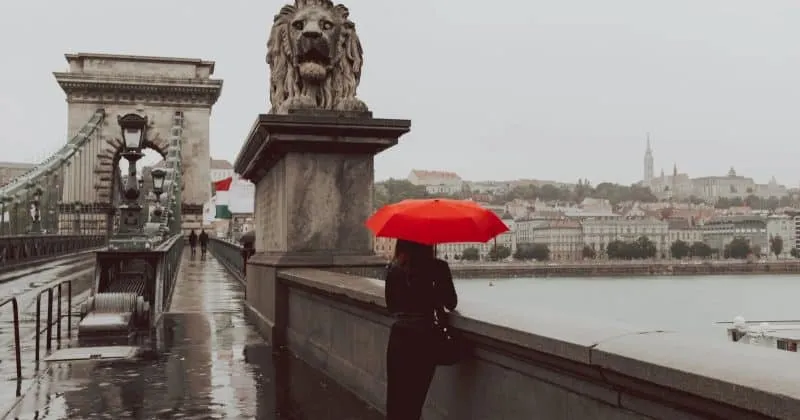 Szechenyi Chain Bridge in Budapest, representing Hungary reversing its crypto trading penalties