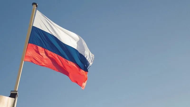 Signage representing Russia's Sberbank building a crypto wallet