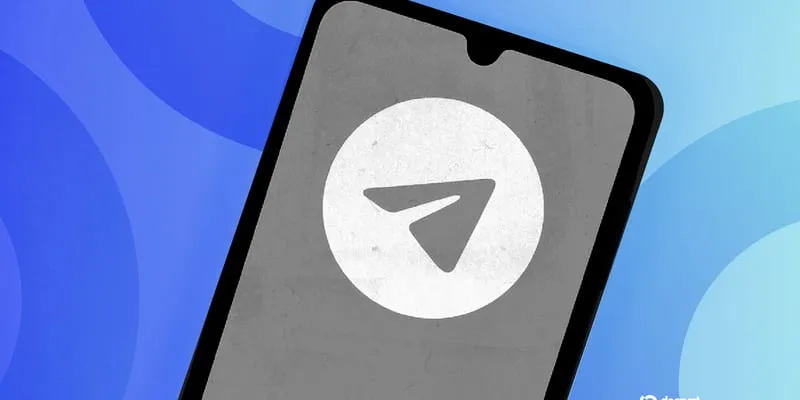 Telegram logo with crypto wallet branding