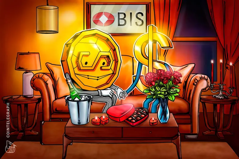 Stablecoins and fiat currency illustration