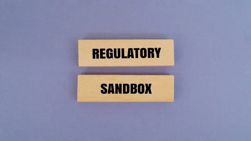 Regulatory sandbox illustration representing supervised fintech testing