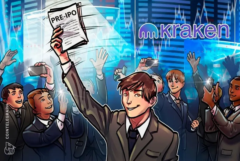 Graphic representing a company going public through a tokenized share offering