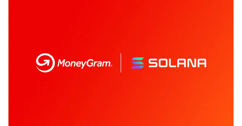 A MoneyGram storefront sign, representing the company's crypto-to-cash service
