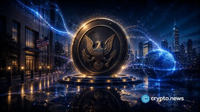 The seal of the US Securities and Exchange Commission, representing new crypto rulemaking