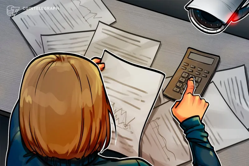 Documents and a calculator representing accounting rules for stablecoin reserves