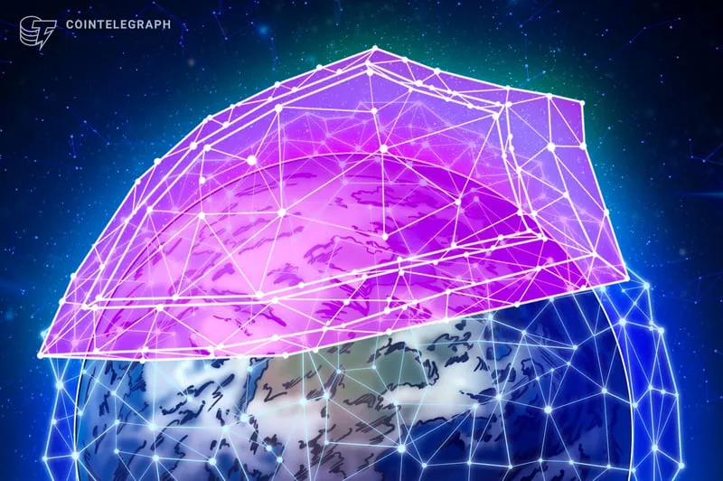 Abstract representation of quantum computing and cryptography, illustrating post-quantum wallet security
