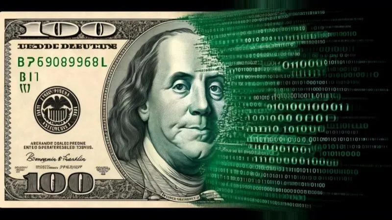 Stacked coins and a rising chart representing stablecoin payment savings
