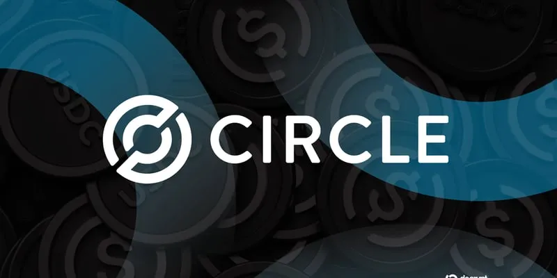 గ్రాఫిక్ నేపథ్యంపై Circle లోగో