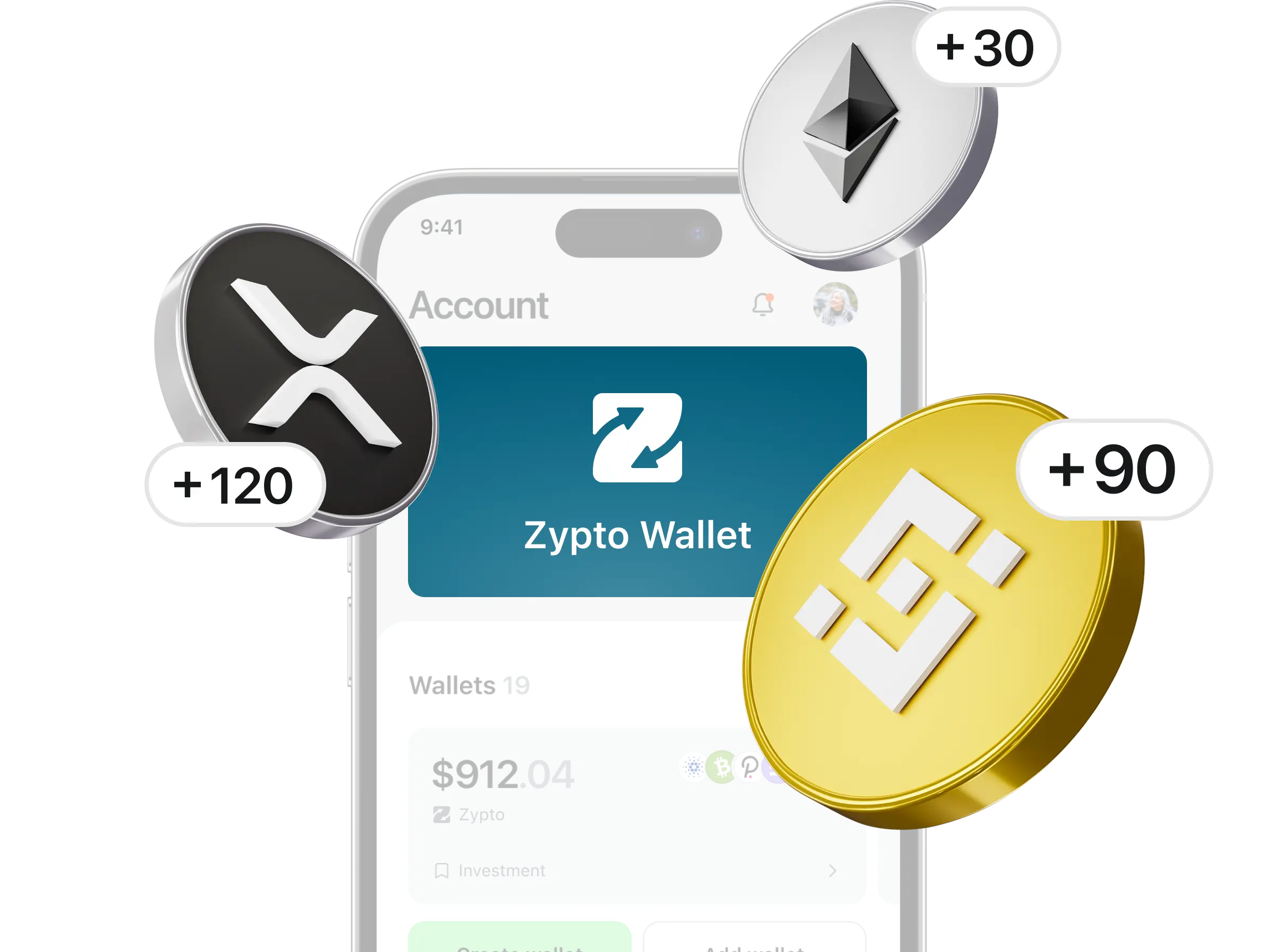 Crypto wallet app to buy, spend, send and use all kind of cryptocurrencies.