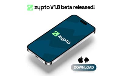 Zypto App V1.8 beta released!
