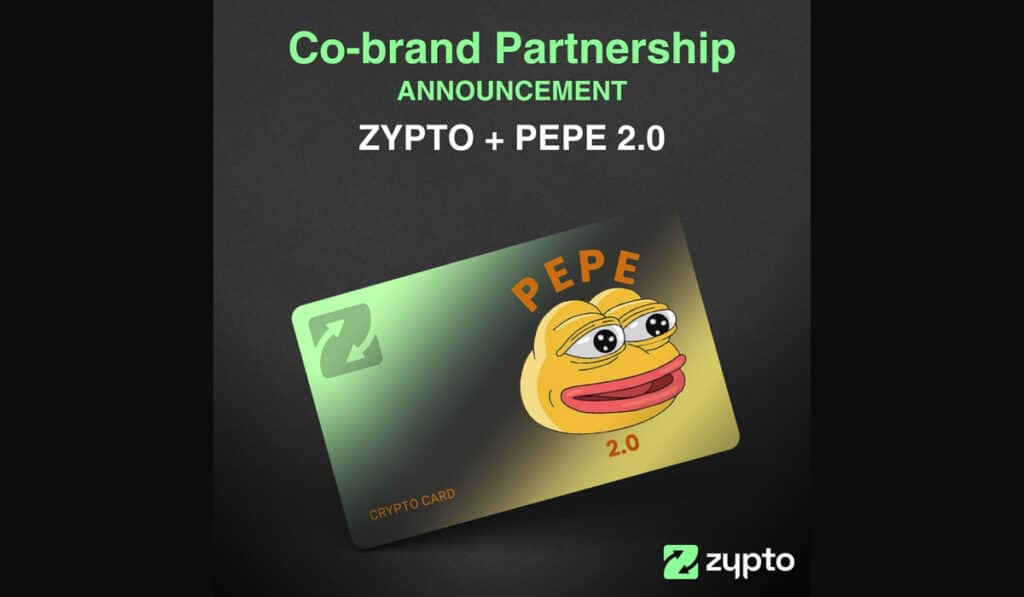 Zypto Announce Co-Brand Partnership with Pepe 2.0