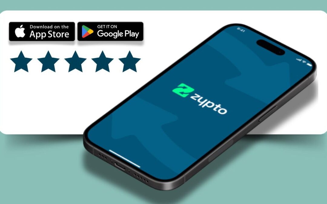 L’application Zypto est lancée et reçoit 5 étoiles !