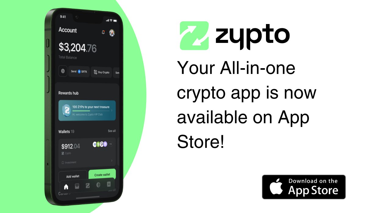 Zypto App Now Available on App Store