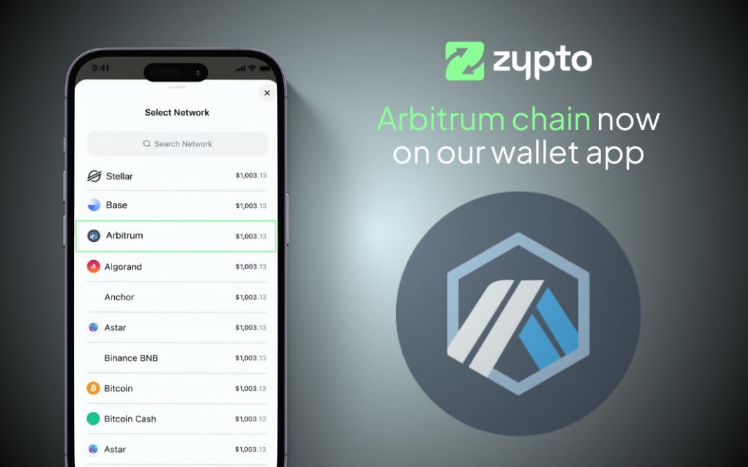 L’application Zypto accueille la blockchain Arbitrum et les utilisateurs d’Arbitrum