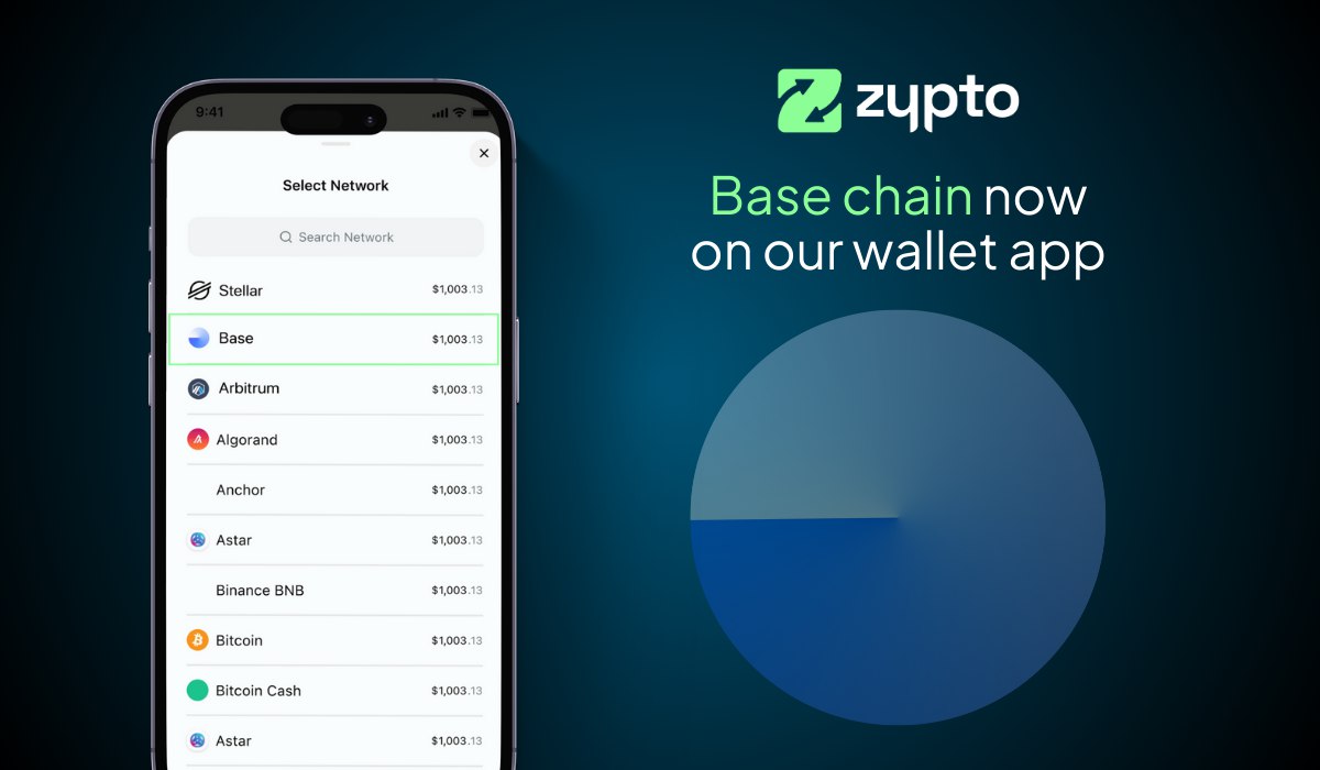 Base Chain Now Available on Zypto App