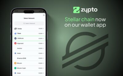 Zypto App Welcomes Stellar Blockchain and Stellar Users!