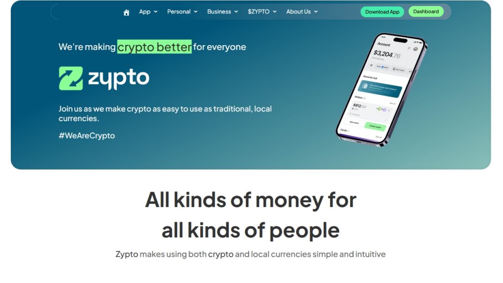 Développement du projet Zypto Crypto