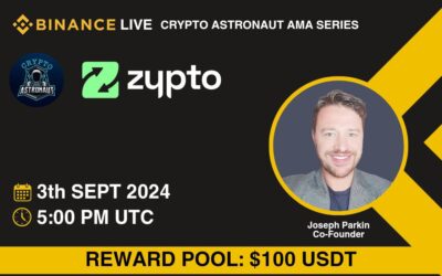 Join Zypto Co-founder Joe Parkin for AMA on Binance Live