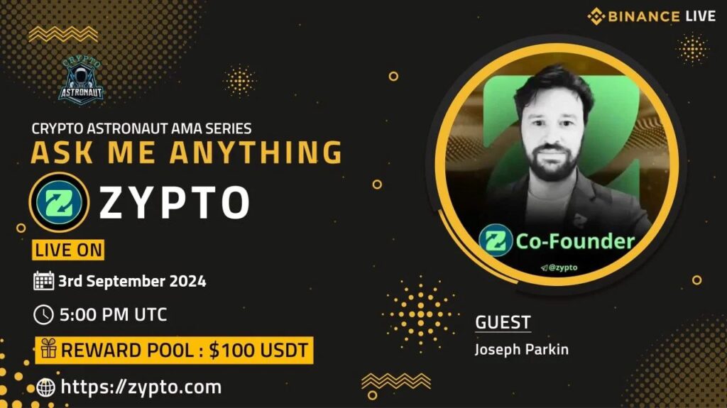 Zypto to Appear on Binance Live AMA