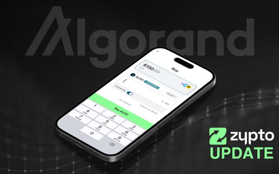 Zypto App v1.5.0 – The Algorand Release is Now Live