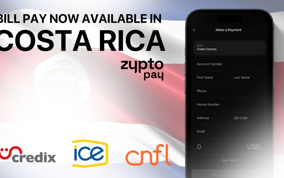 Zypto Launches Crypto Bill Pay Services for Costa Rica 🇨🇷