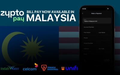 Zypto Expands Crypto Bill Payments Services  to Malaysia 🇲🇾