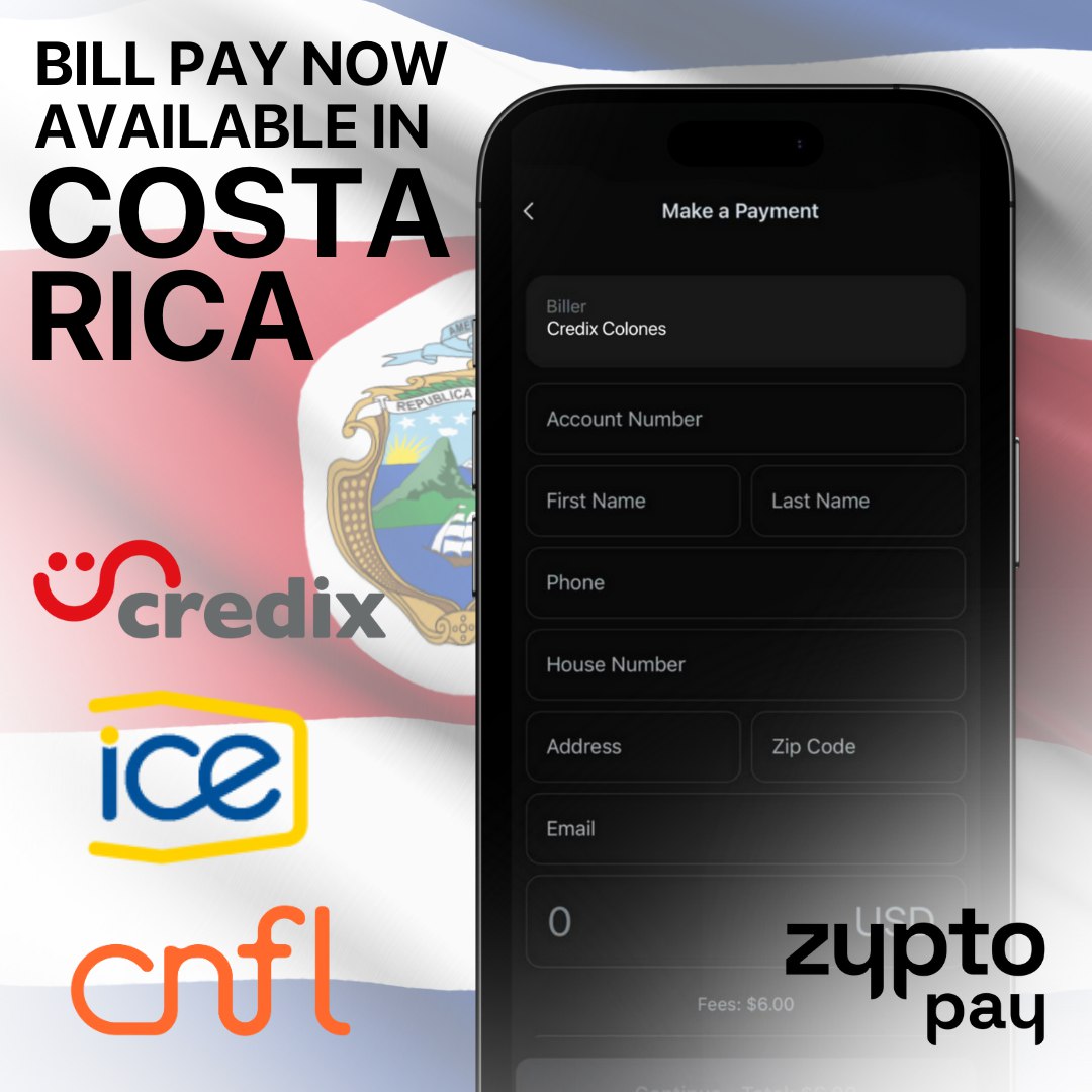 Pay Bills With Cryptocurrency in Costa Rica