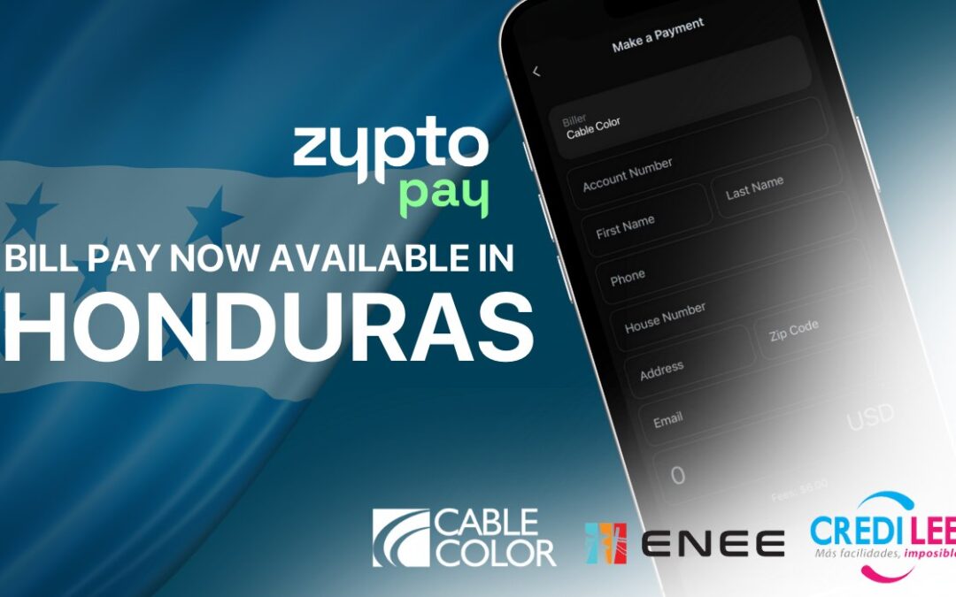 Zypto Expands Cryptocurrency Bill Payment Services to Honduras 🇭🇳