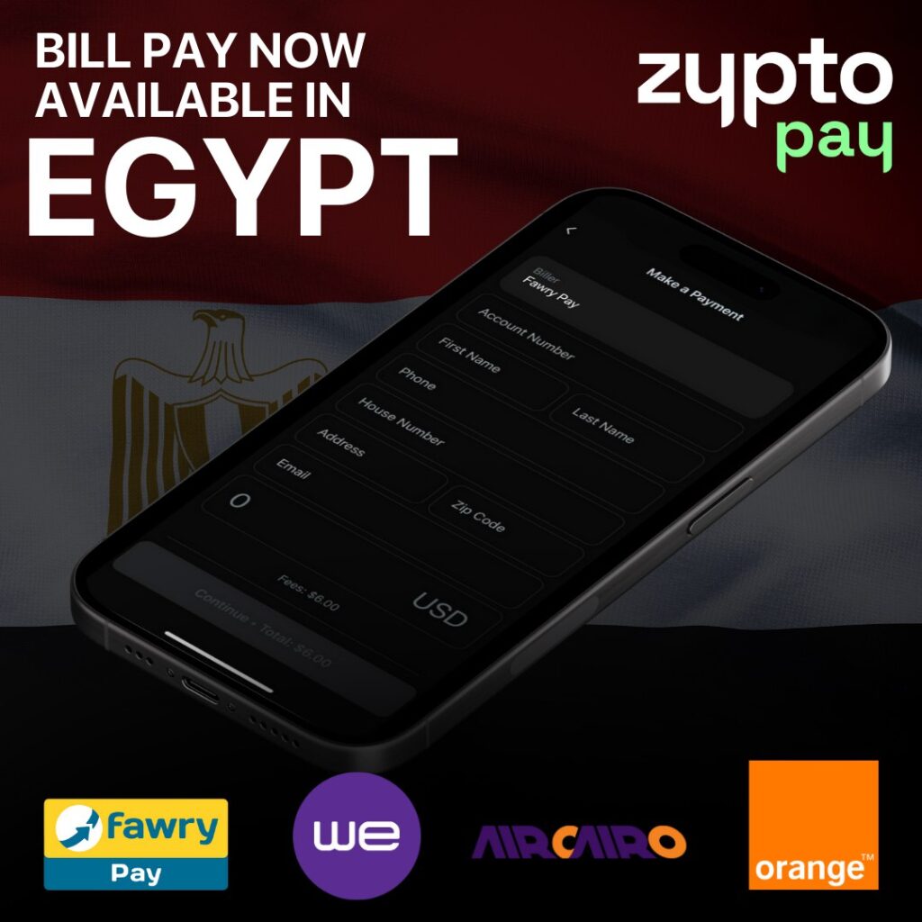 Pay Bills With Cryptocurrency in Egypt