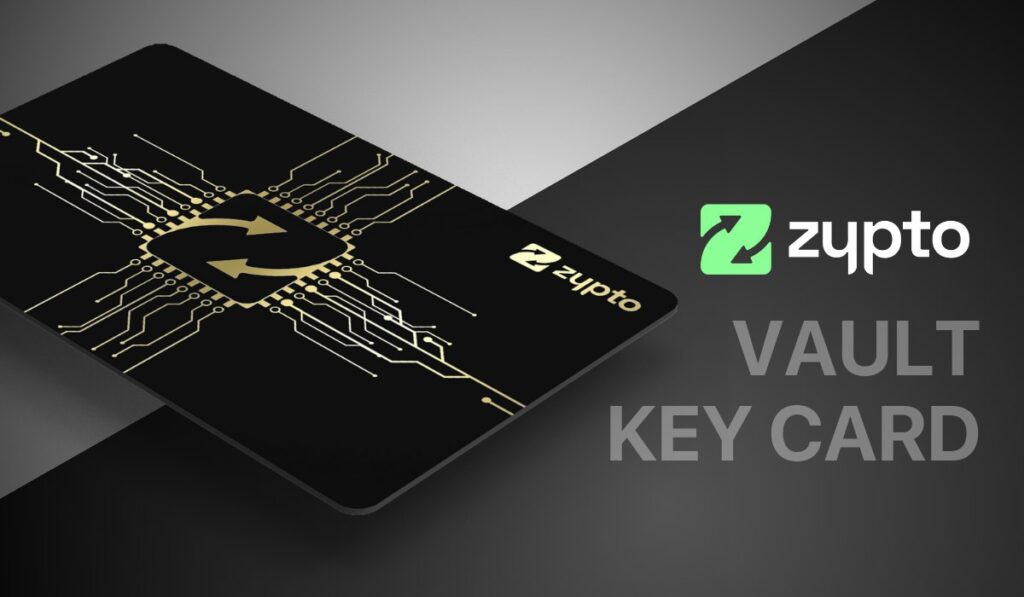 The Zypto Vault Key Card Cold Storage Wallet Solution