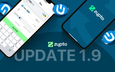 Zypto App v1.9, The ‘Dash Release’ is Live!