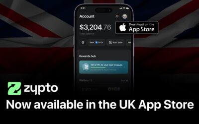 Zypto App Now Available in the UK App Store