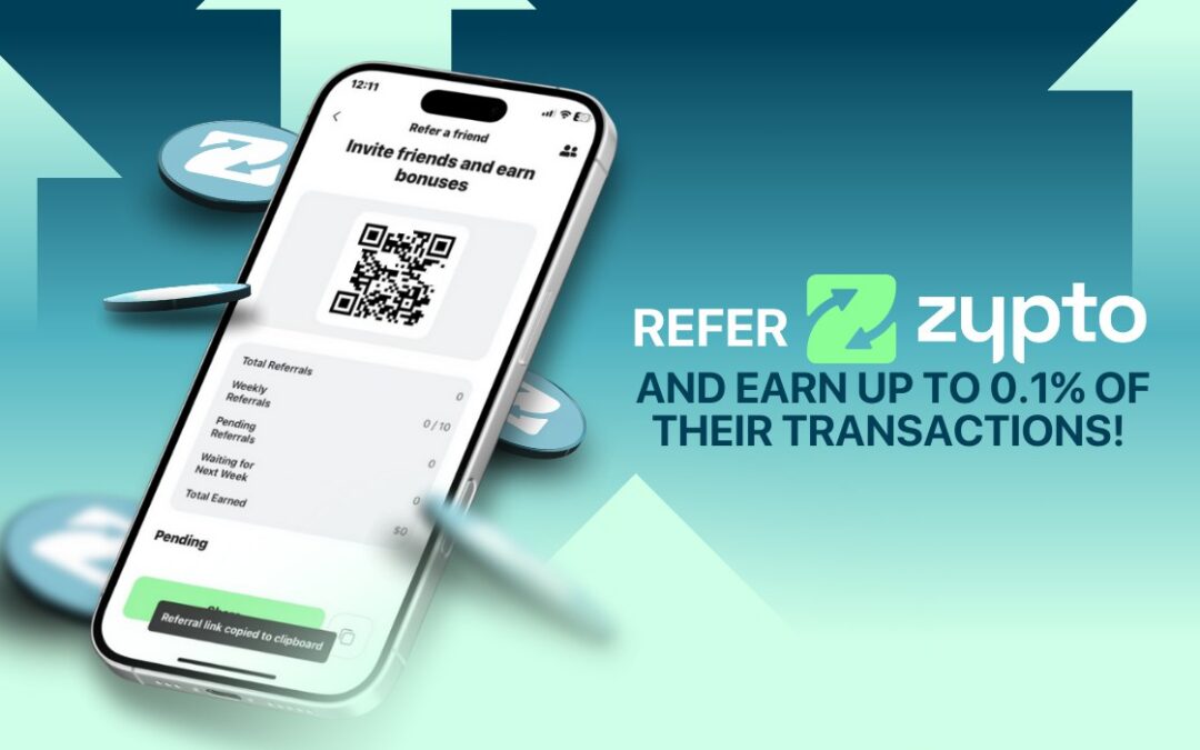 Earn up to 0.1% of Your Referral’s Future Transactions Right Away