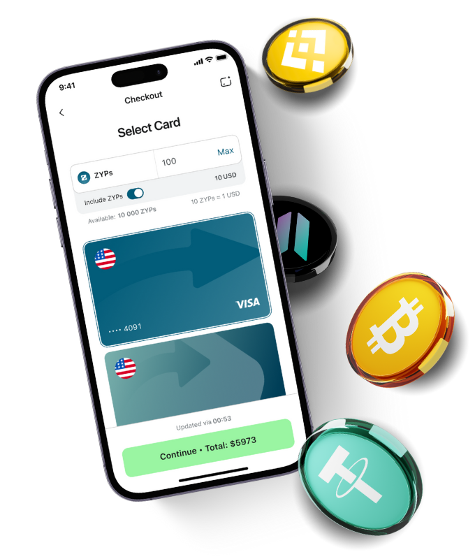 Zypto Wallet Virtual Crypto Card Range