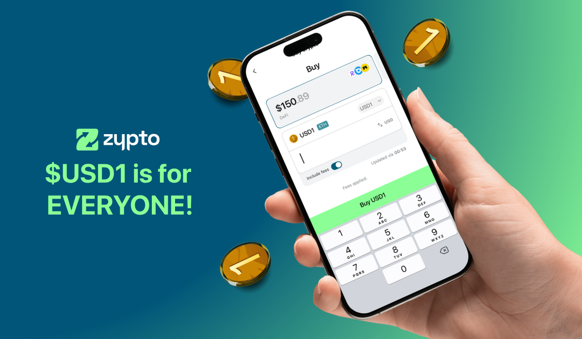 USD1 from WLFI Now Supported In Zypto App