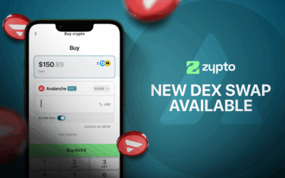 Avalanche DEX Swaps Arrive in Zypto App via Uniswap