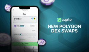 New Polygon MATIC DEX Swaps with Uniswap on Zypto App