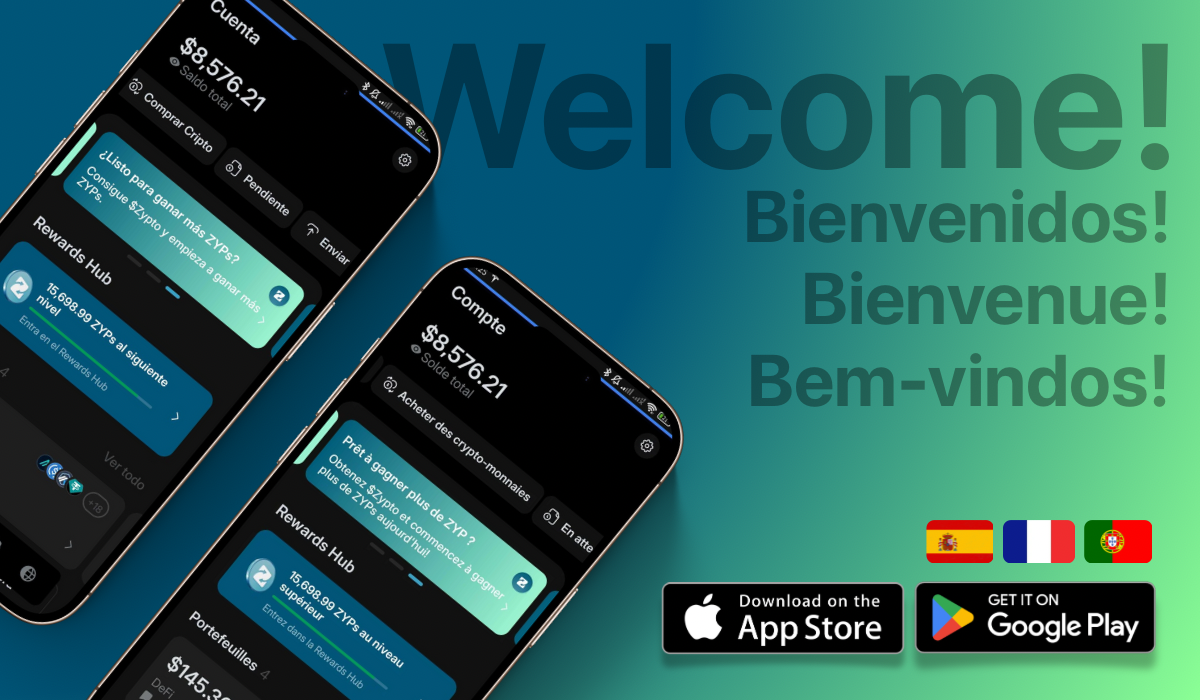 Zypto App Launches French, Spanish and Portuguese Support