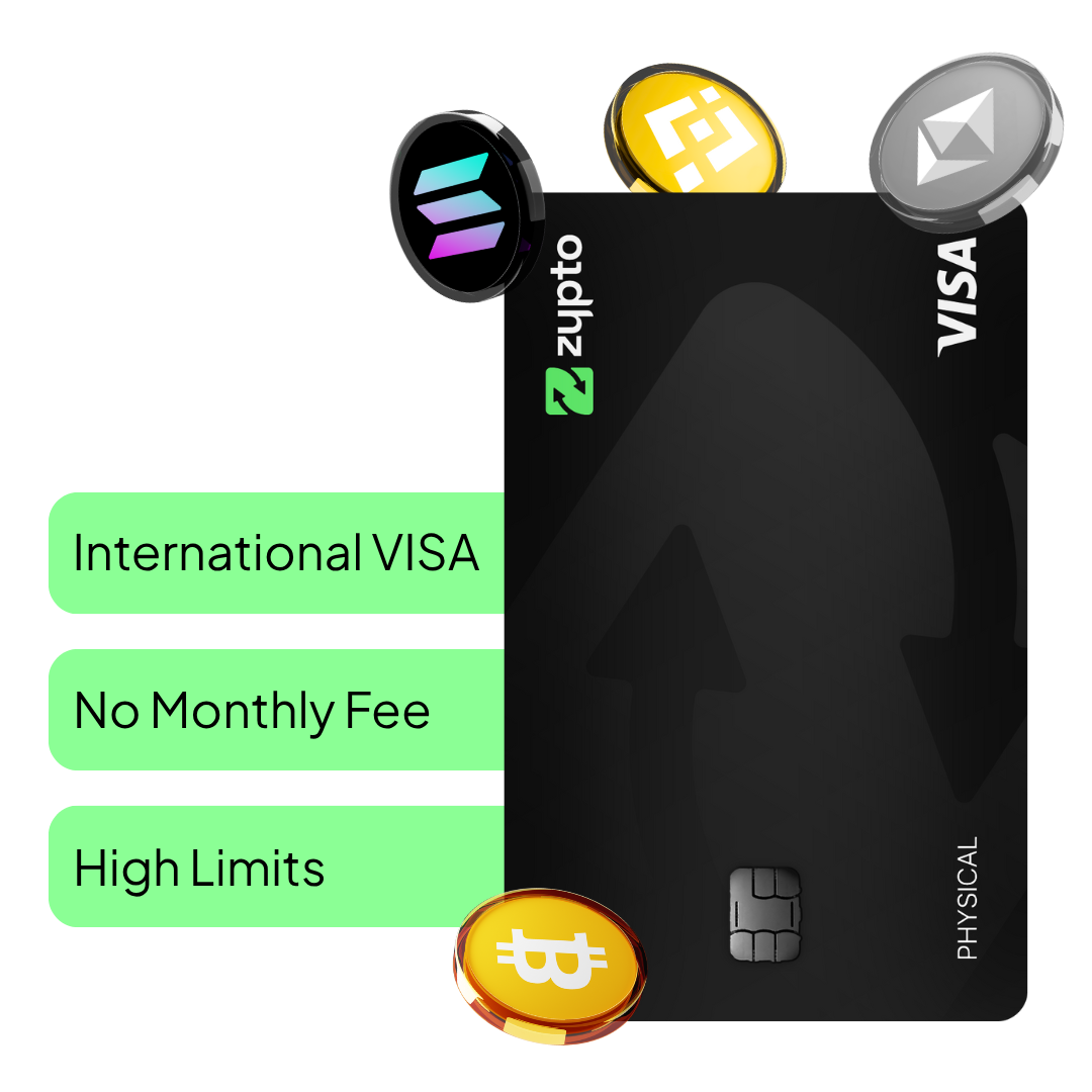 Zypto's High Limit Virtual Crypto Card and Wallet