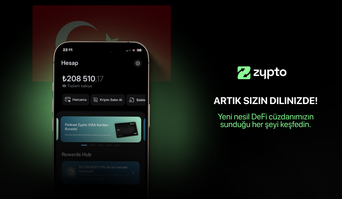 Zypto Artık Türkçe Desteği Sunuyor – Kripto Artık Daha Kolay