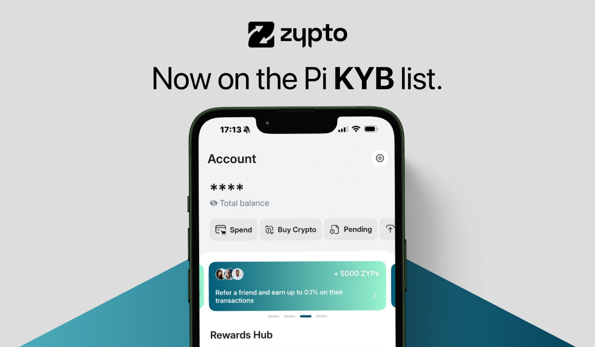 Zypto App Officially Added to the Pi Network KYB List