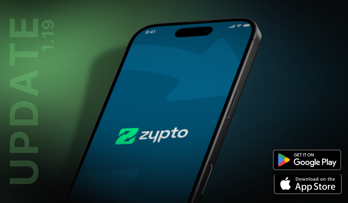 Zypto App v1.19 – Launches Global Mobile TopUps with Crypto