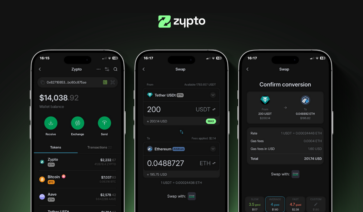 How To Swap Cross Chain in Zypto App