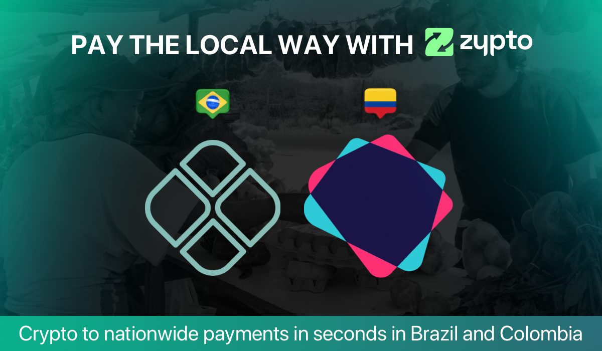 New Launch – Pay in USDC with Pix in Brazil and Nequi in Colombia With Zypto App