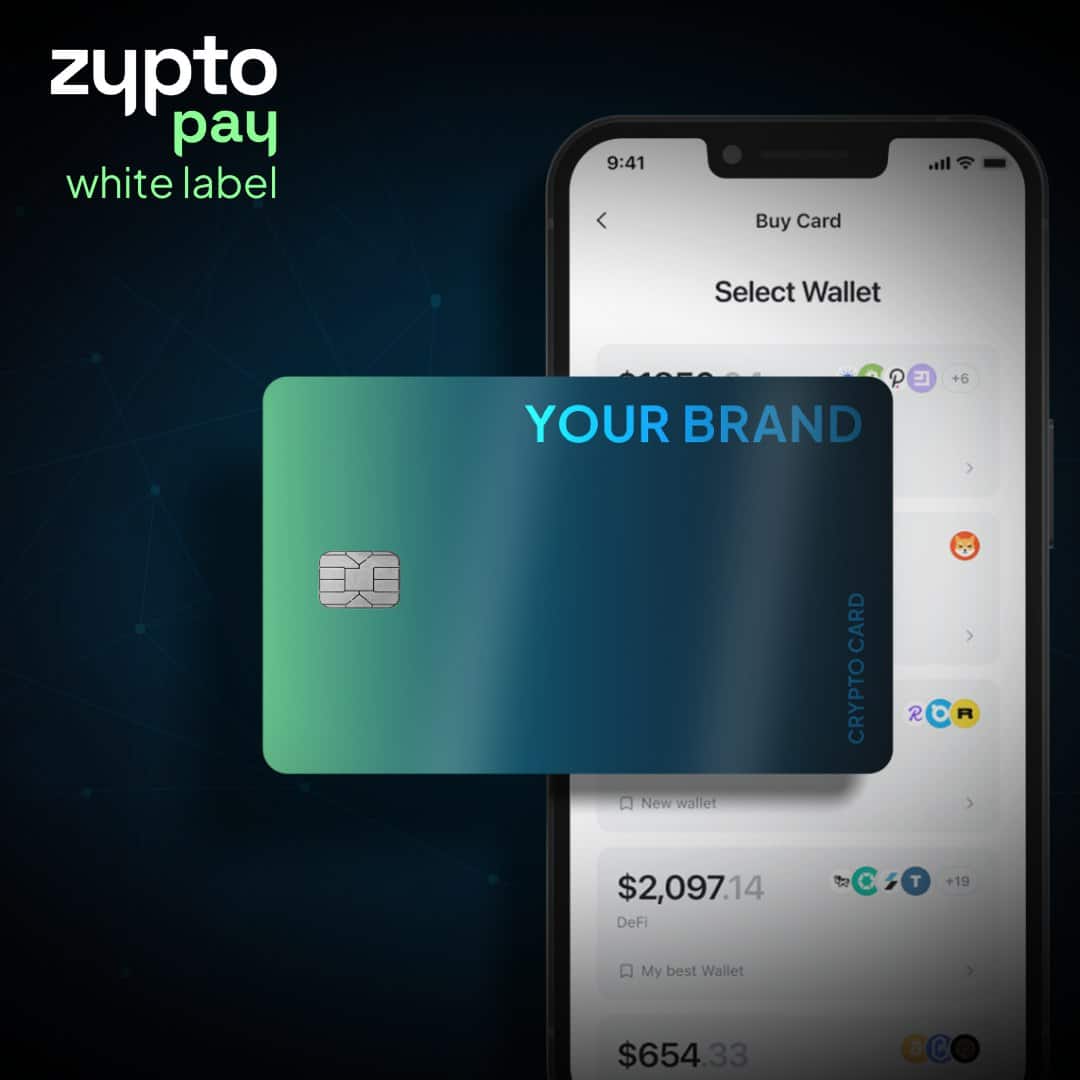 White label crypto wallet app development with multi-chain swaps, fiat onramps, and branded card options powered by Zypto