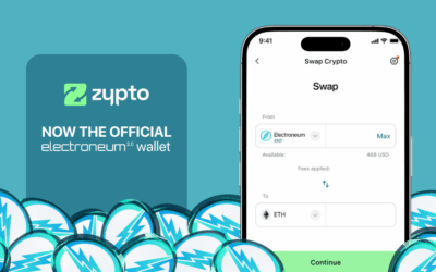 Zypto App – Now the Official Electroneum 2.0 Wallet