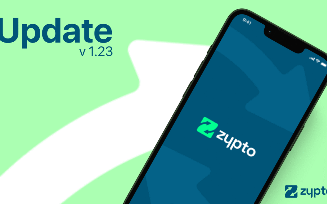 Zypto App Update v1.23 – SwapKit Now Live