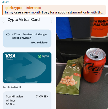 Spending Zypto App ZYP Rewards