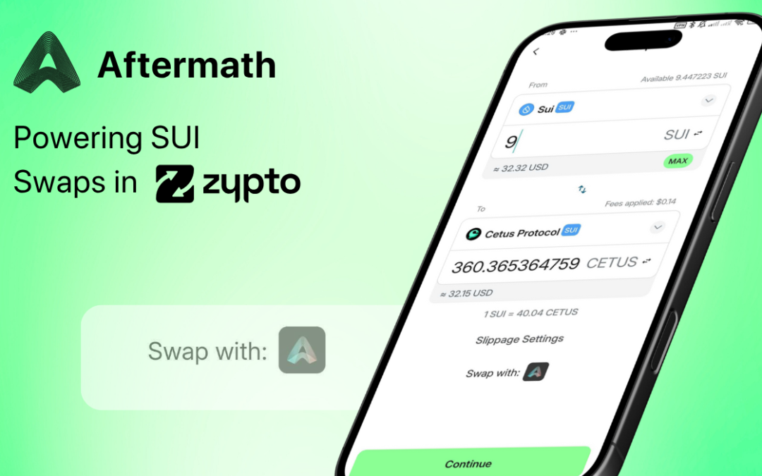 Aftermath – Powering Sui Swaps Inside Zypto App