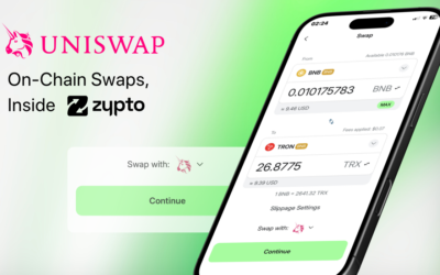 Swap with Uniswap Inside Zypto App